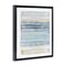 Stupell Industries Tranquil Blue Beige Stripes Pattern Casual Painting Floating Frame Design By Dan Meneely